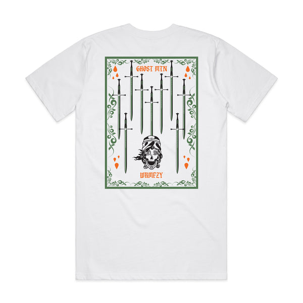 WRMFZY X GHOST MTN - SWORDS TEE - WHITE