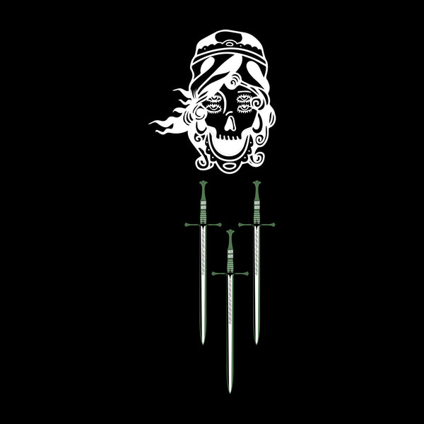 WRMFZY X GHOST MTN - SWORDS TEE - BLACK