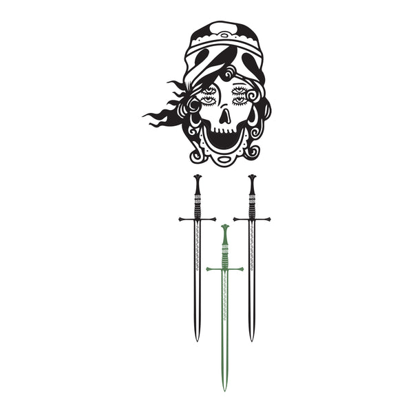 WRMFZY X GHOST MTN - SWORDS TEE - WHITE
