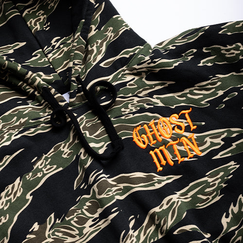 Tiger Stripe Embroidered Hoodie